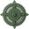 Ekena Millwork Haylynn Ceiling Medallion (Fits Canopies up to 1 1/4"), 29 1/8"OD x 1 1/4"ID x 4"P, Athenian Green CM29HYAGF - alternate 1